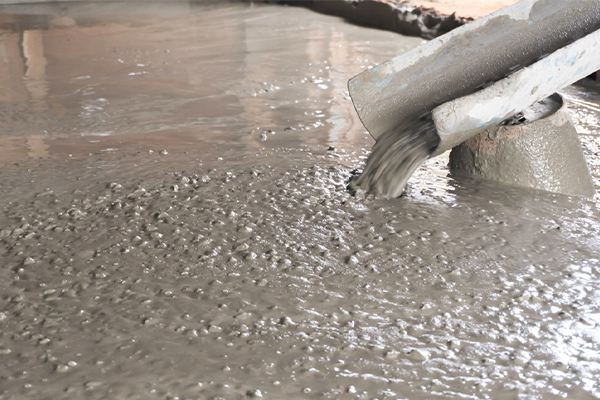 concrete delivery by mobile mix concrete